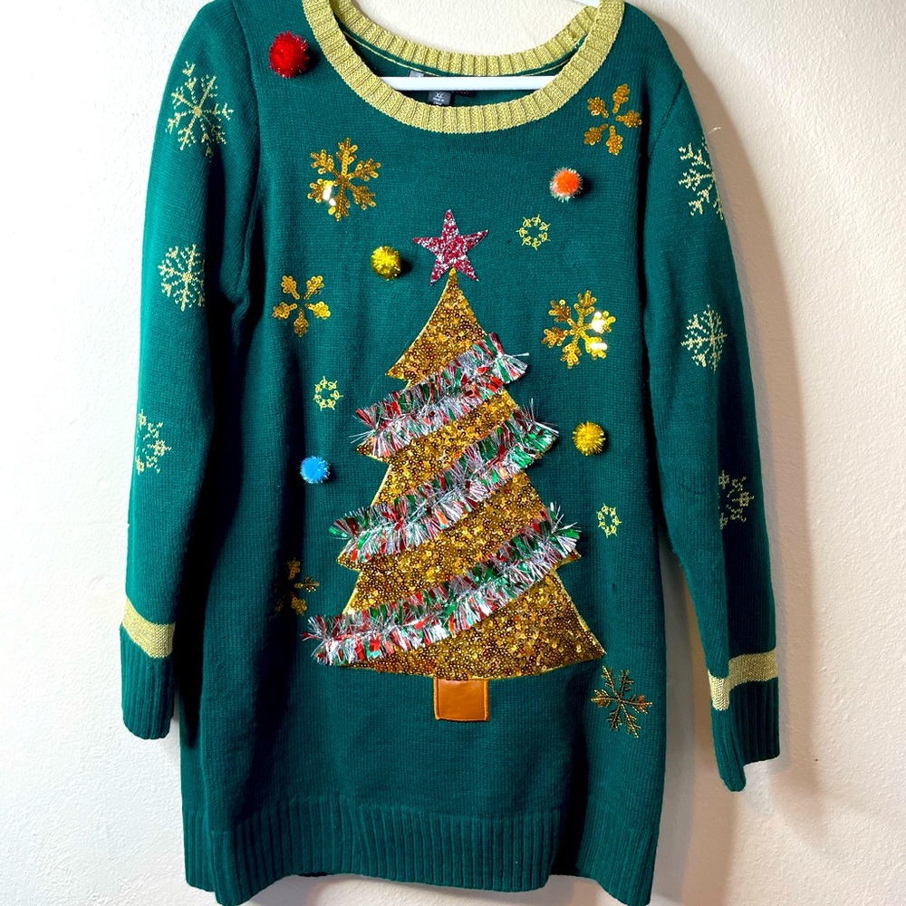 United States Sweaters Holiday | Christmas Tree | Ugly Chrismas Sweater | XL